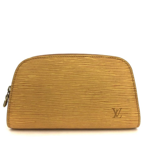 Louis Vuitton Yellow Epi Cosmetic Pouch - Picture 1 of 8